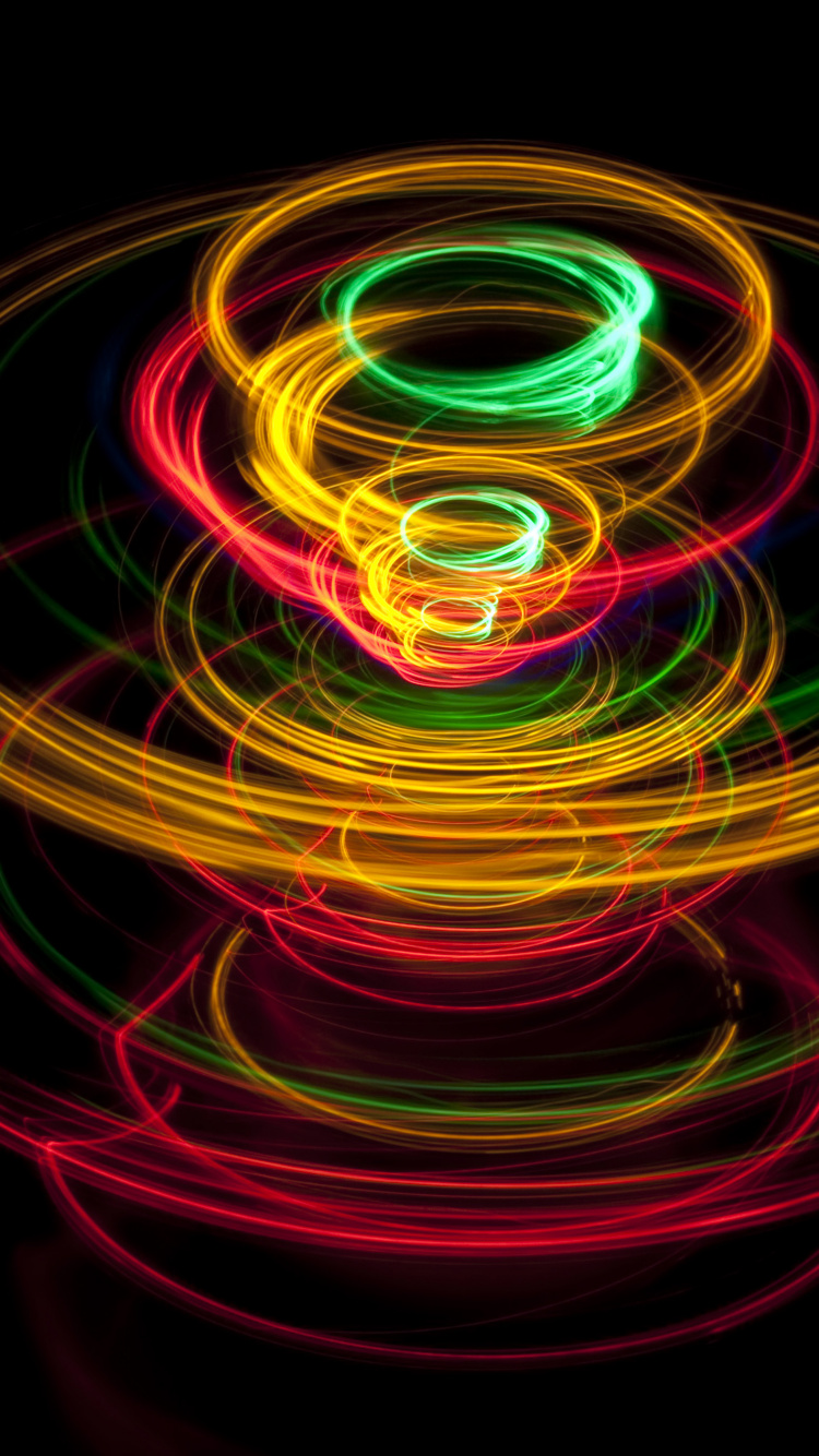 Rotes Gelbes Und Blaues Licht. Wallpaper in 750x1334 Resolution