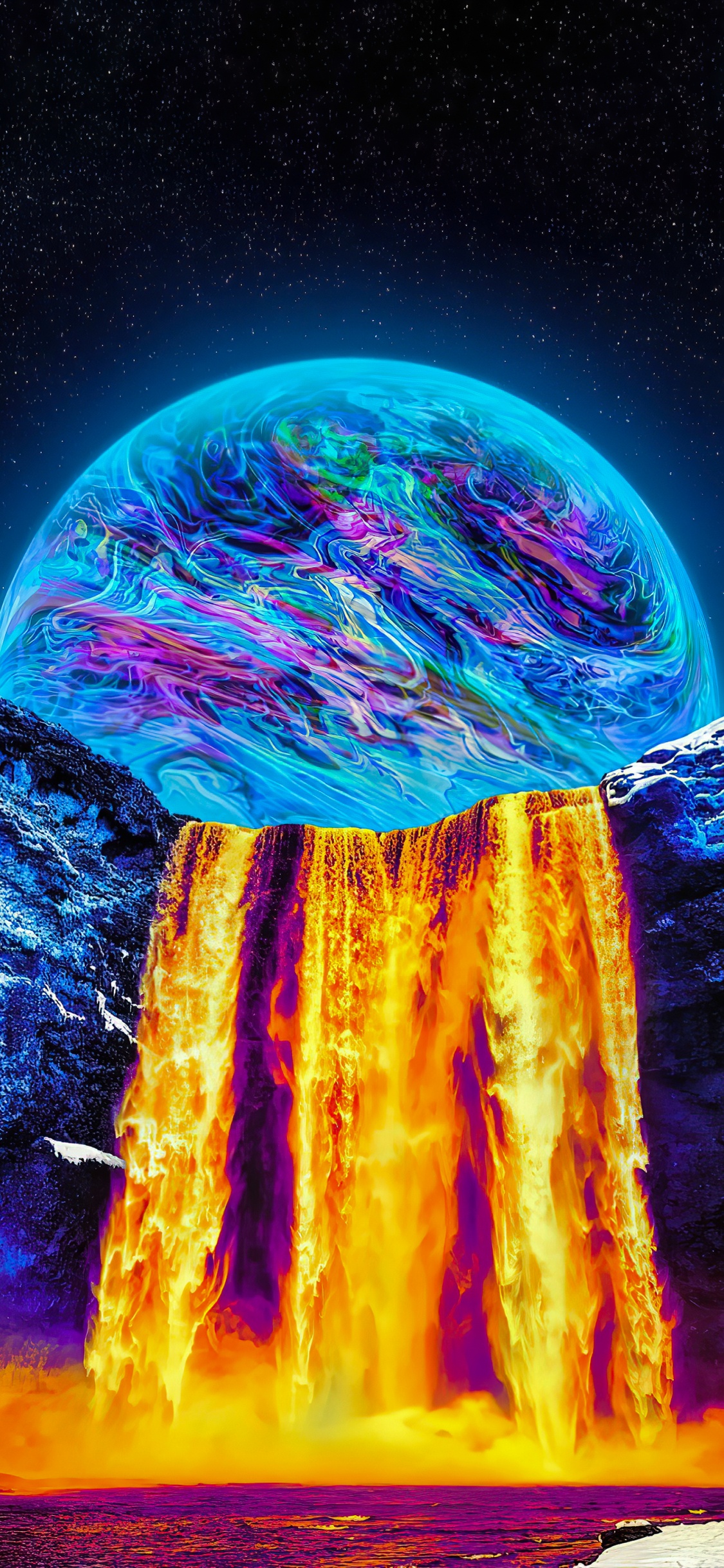 Ambiente, Tierra, Azure, Agua, Magenta. Wallpaper in 1125x2436 Resolution