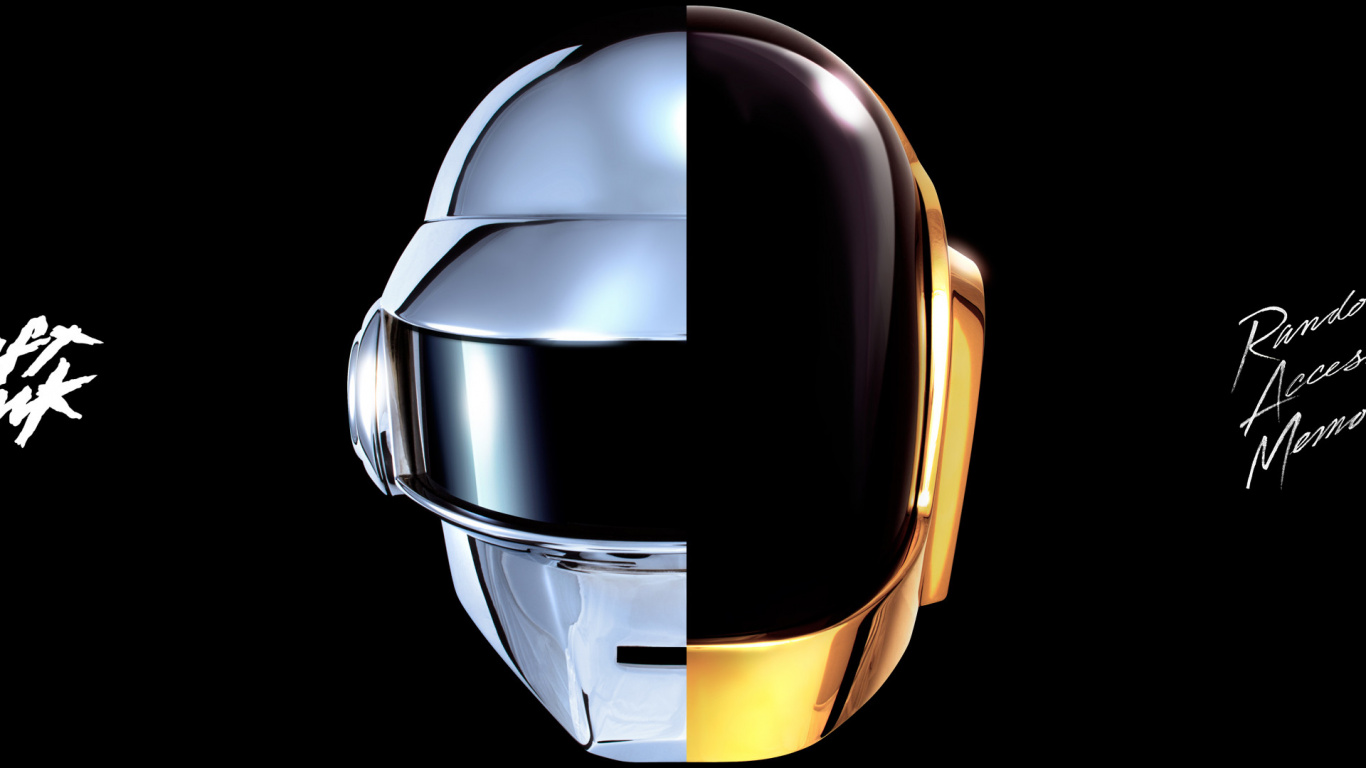 Daft Punk, Direktzugriffsspeicher, Get Lucky, Diskothek, Metall. Wallpaper in 1366x768 Resolution