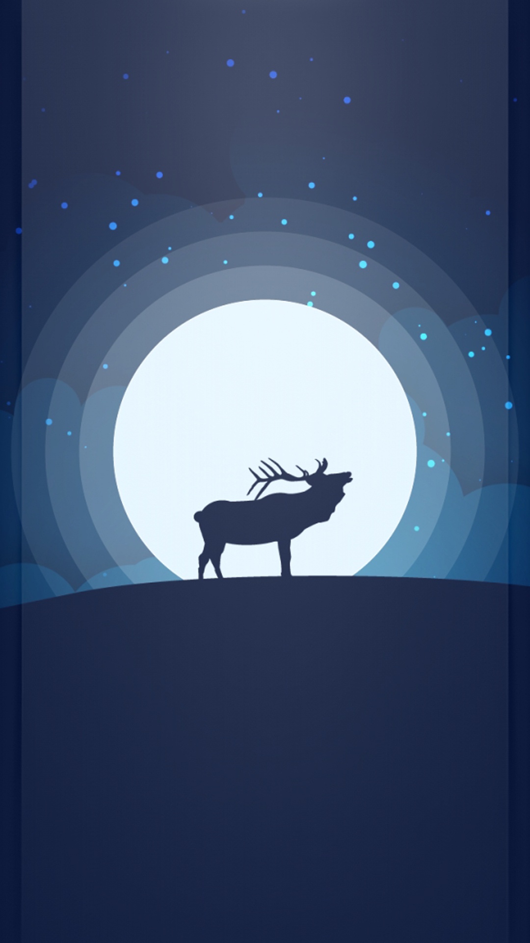 Illustration, Affiche, Fenêtre, Elk, Art. Wallpaper in 1080x1920 Resolution