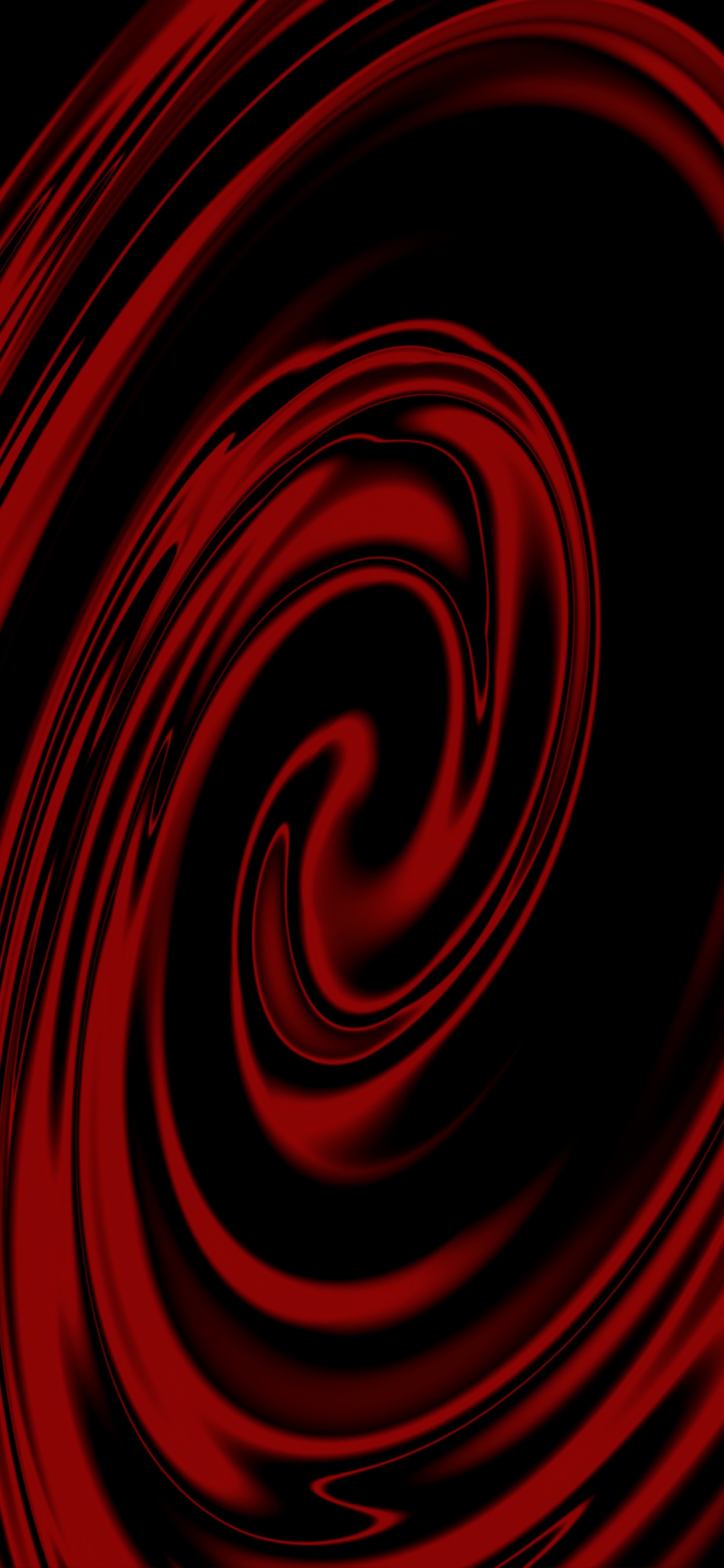 Ilustración Espiral Roja y Negra. Wallpaper in 1242x2688 Resolution