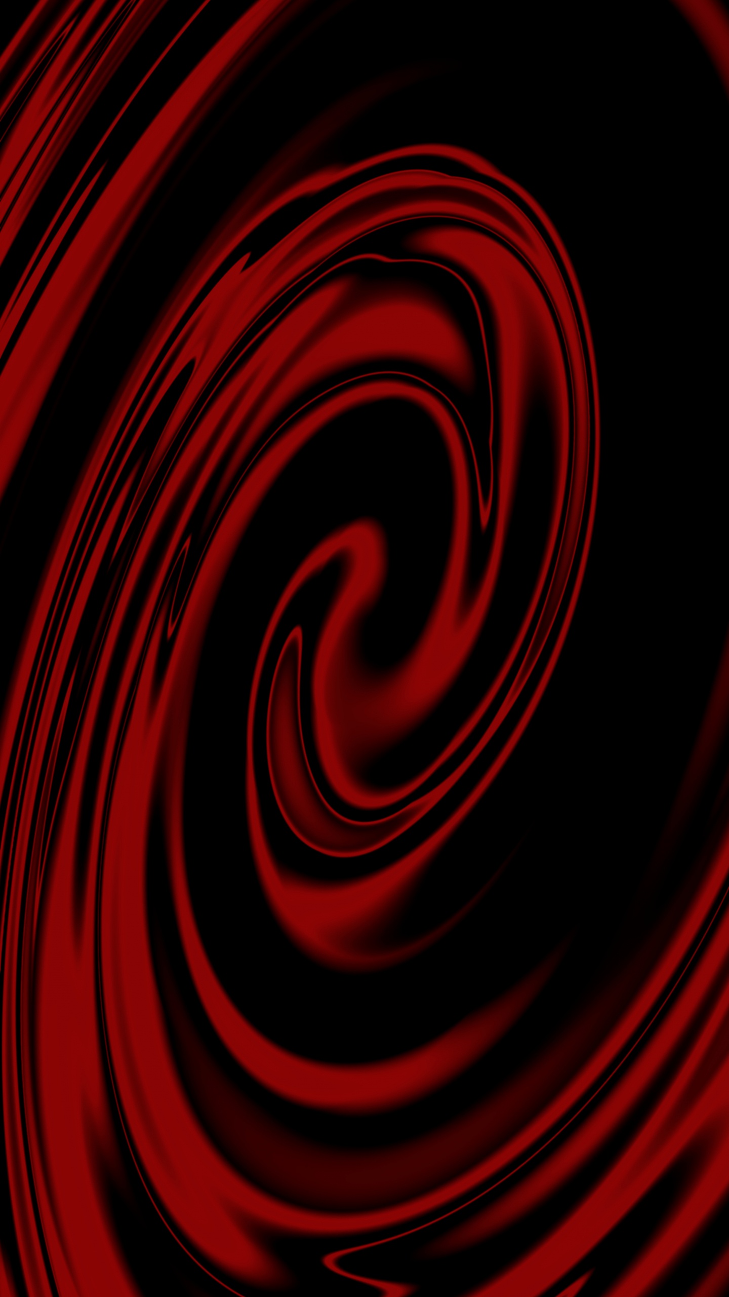 Illustration en Spirale Rouge et Noire. Wallpaper in 1440x2560 Resolution