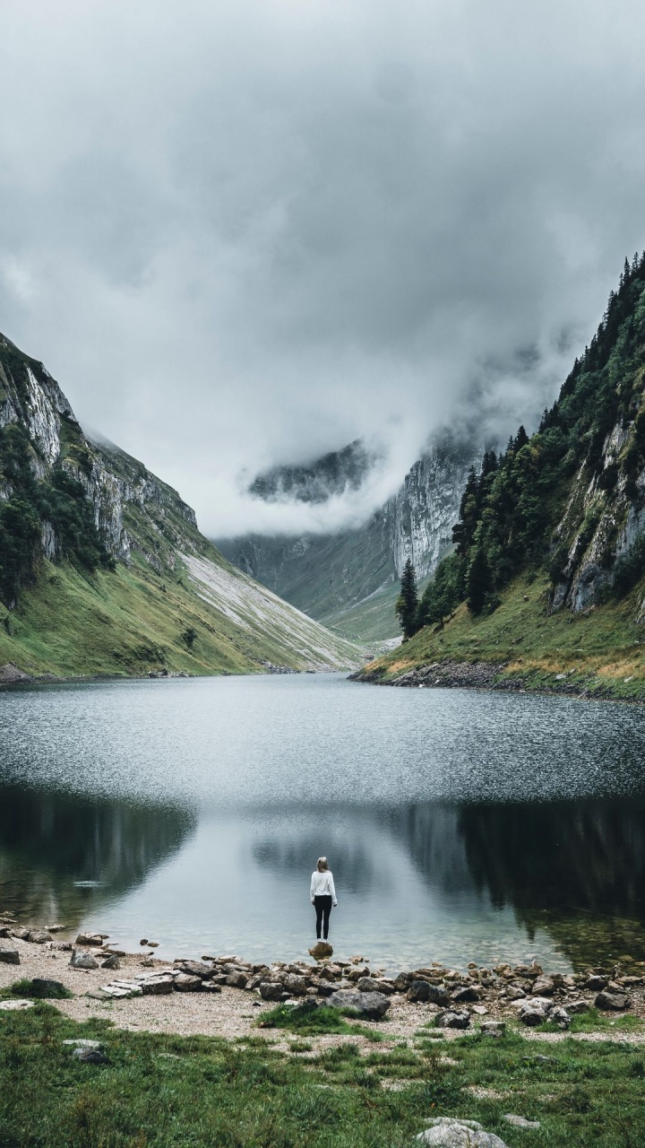 Naturaleza, Alpes, Montaña, Lago, Desierto. Wallpaper in 720x1280 Resolution