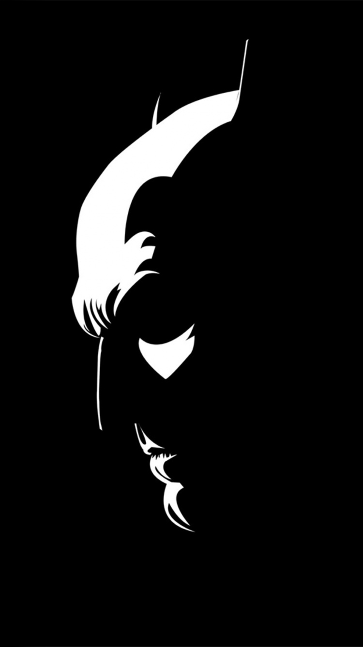 Ilustración de Dragón Blanco y Negro. Wallpaper in 750x1334 Resolution