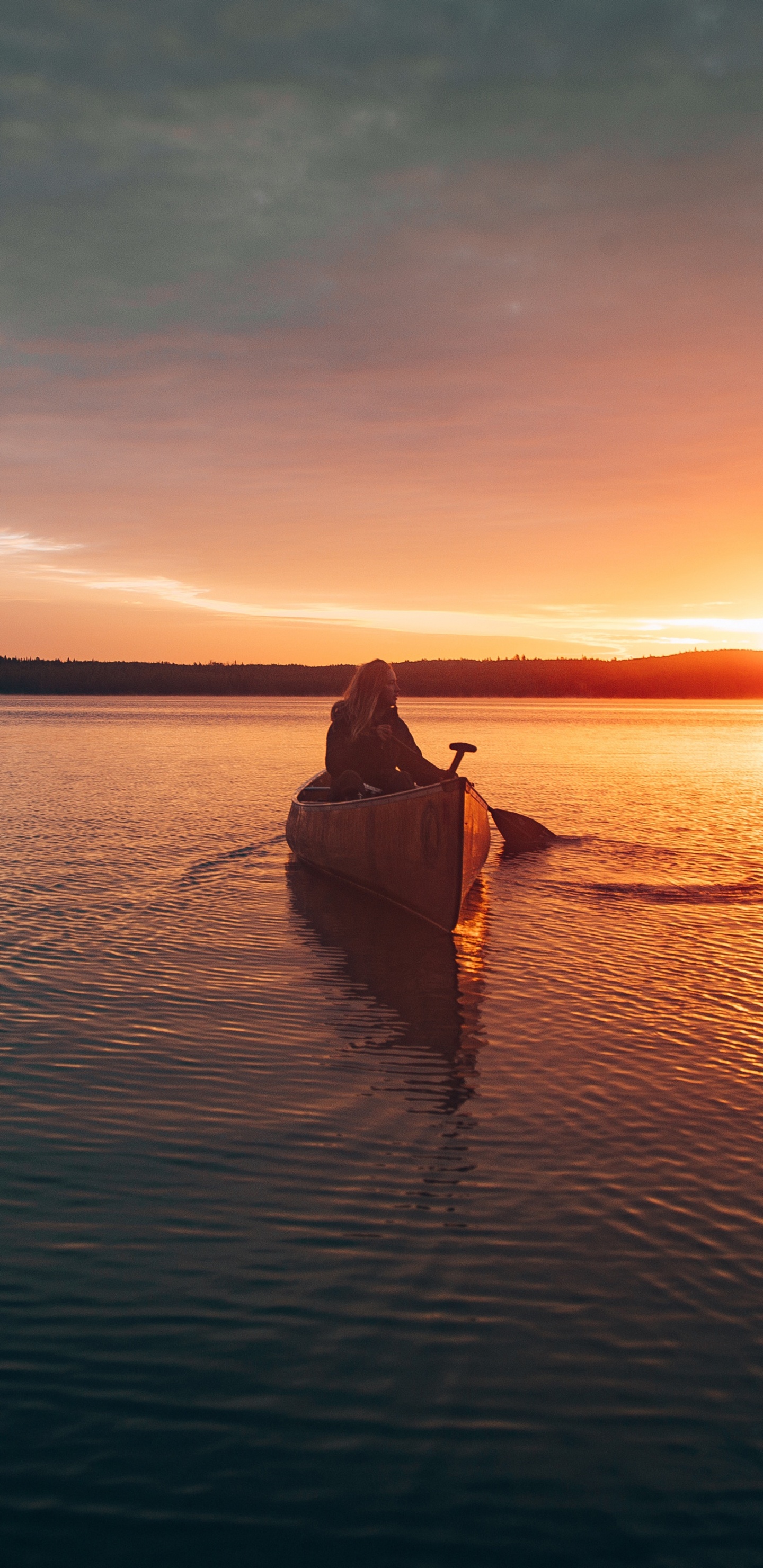Agua, Puesta, Reflexión, Noche, Mañana. Wallpaper in 1440x2960 Resolution
