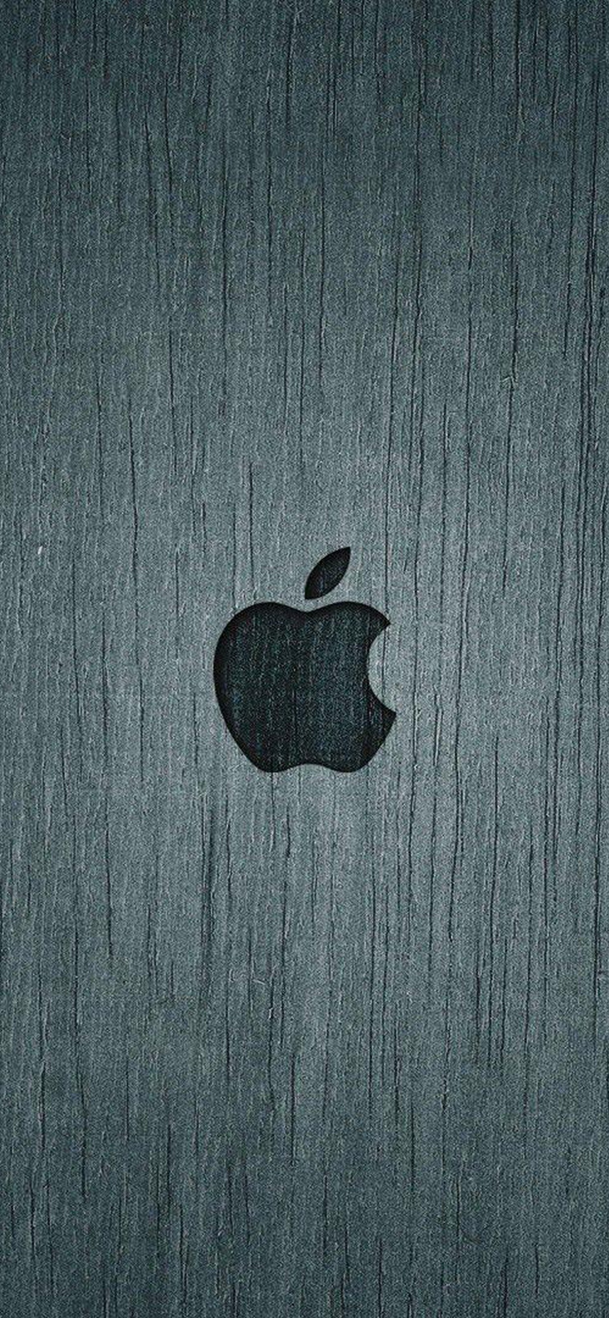 Logo Pomme Noir et Blanc. Wallpaper in 1242x2688 Resolution