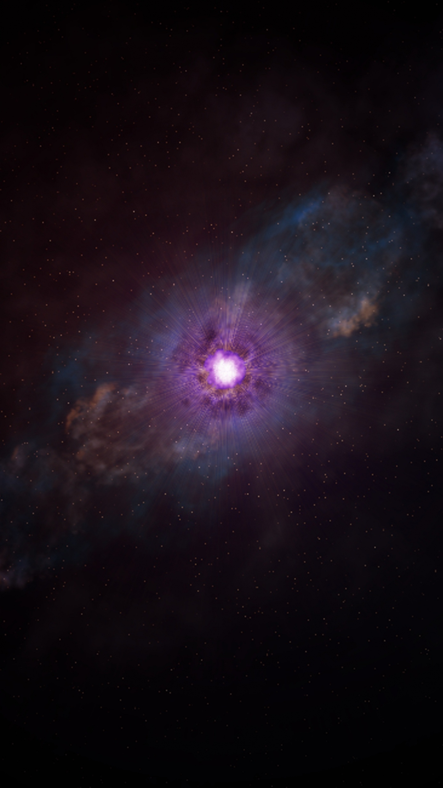 Ciel Bleu et Blanc Avec Des Étoiles. Wallpaper in 1440x2560 Resolution