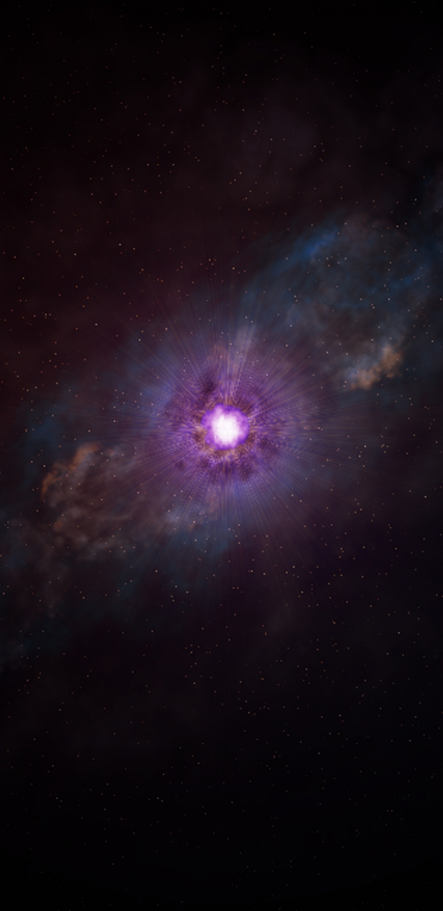 Ciel Bleu et Blanc Avec Des Étoiles. Wallpaper in 1440x2960 Resolution