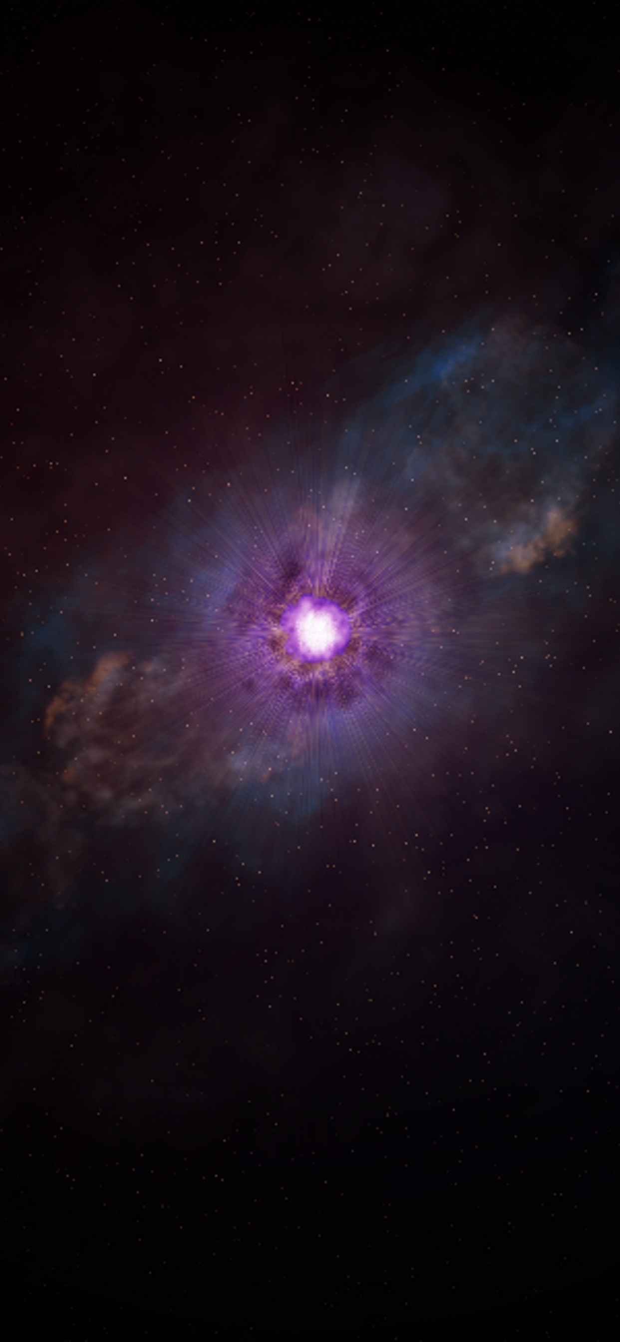 Cielo Azul y Blanco Con Estrellas. Wallpaper in 1242x2688 Resolution