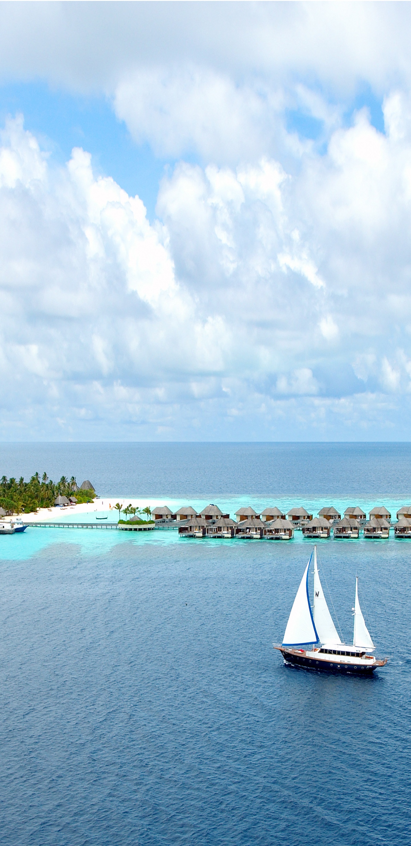 水运, 大海, 水资源, Niyama 私人岛屿马尔代夫, 度假小岛 壁纸 1440x2960 允许