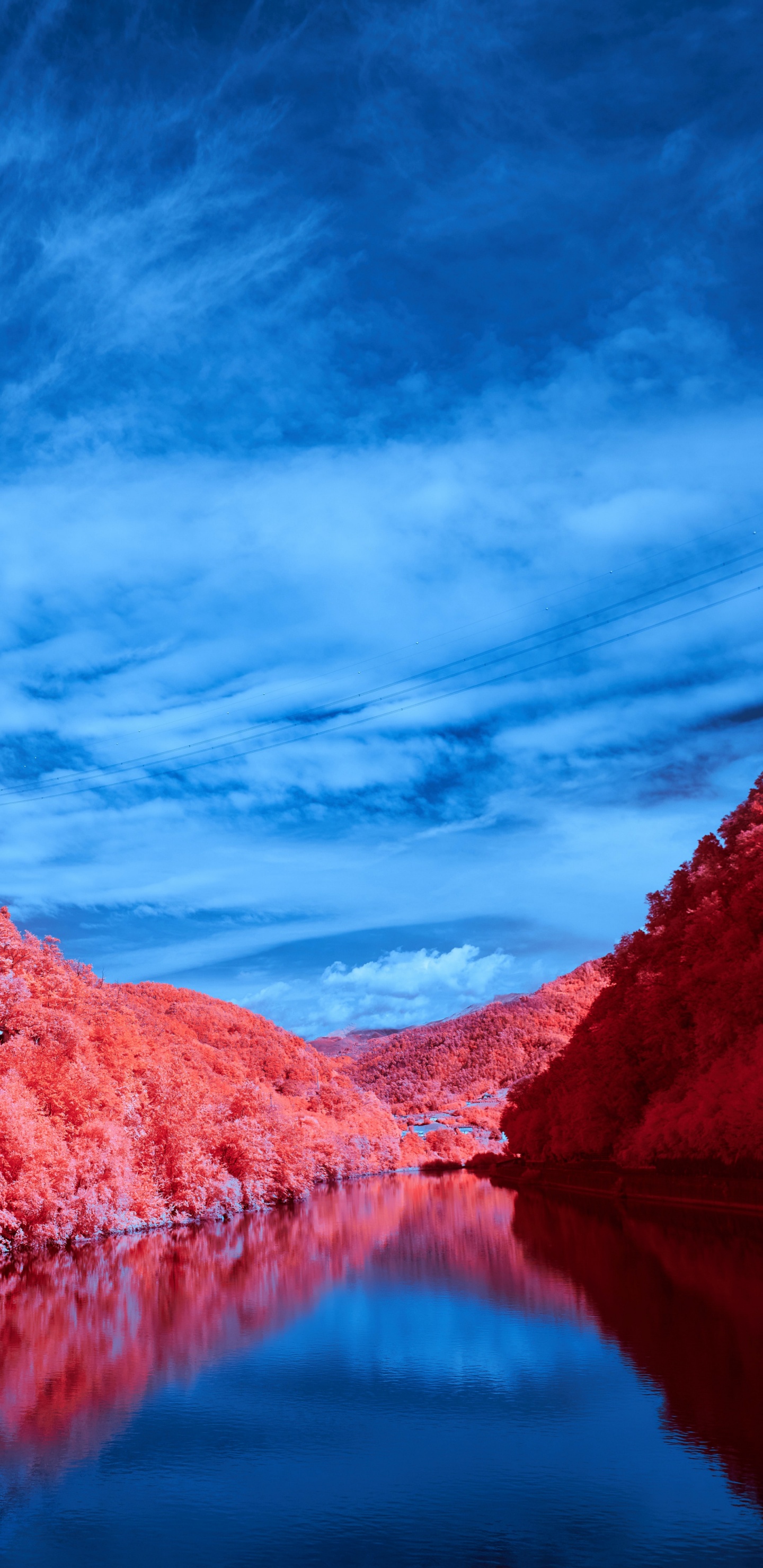 Azure, 自然景观, 水道, 银行 壁纸 1440x2960 允许