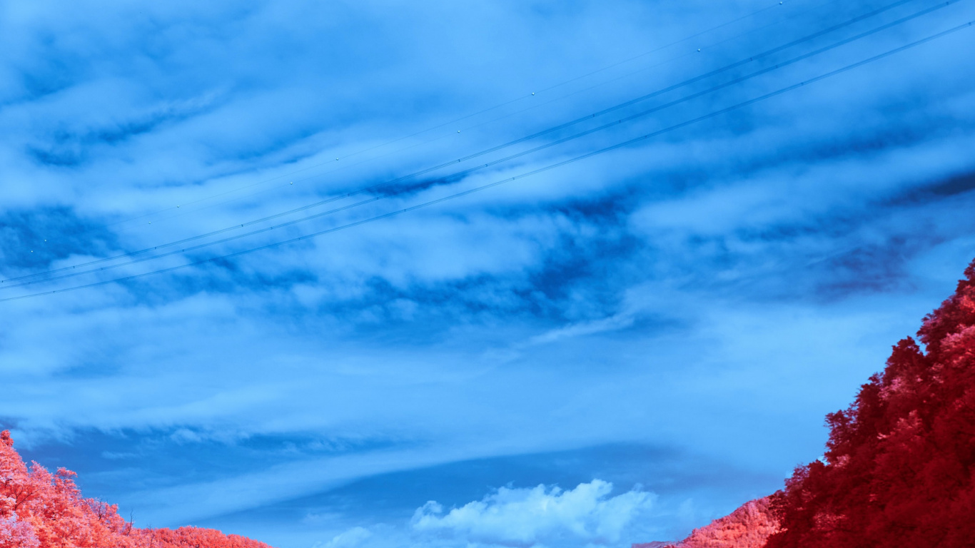 Wasser, Cloud, Blau, Azure, Naturlandschaft. Wallpaper in 1366x768 Resolution