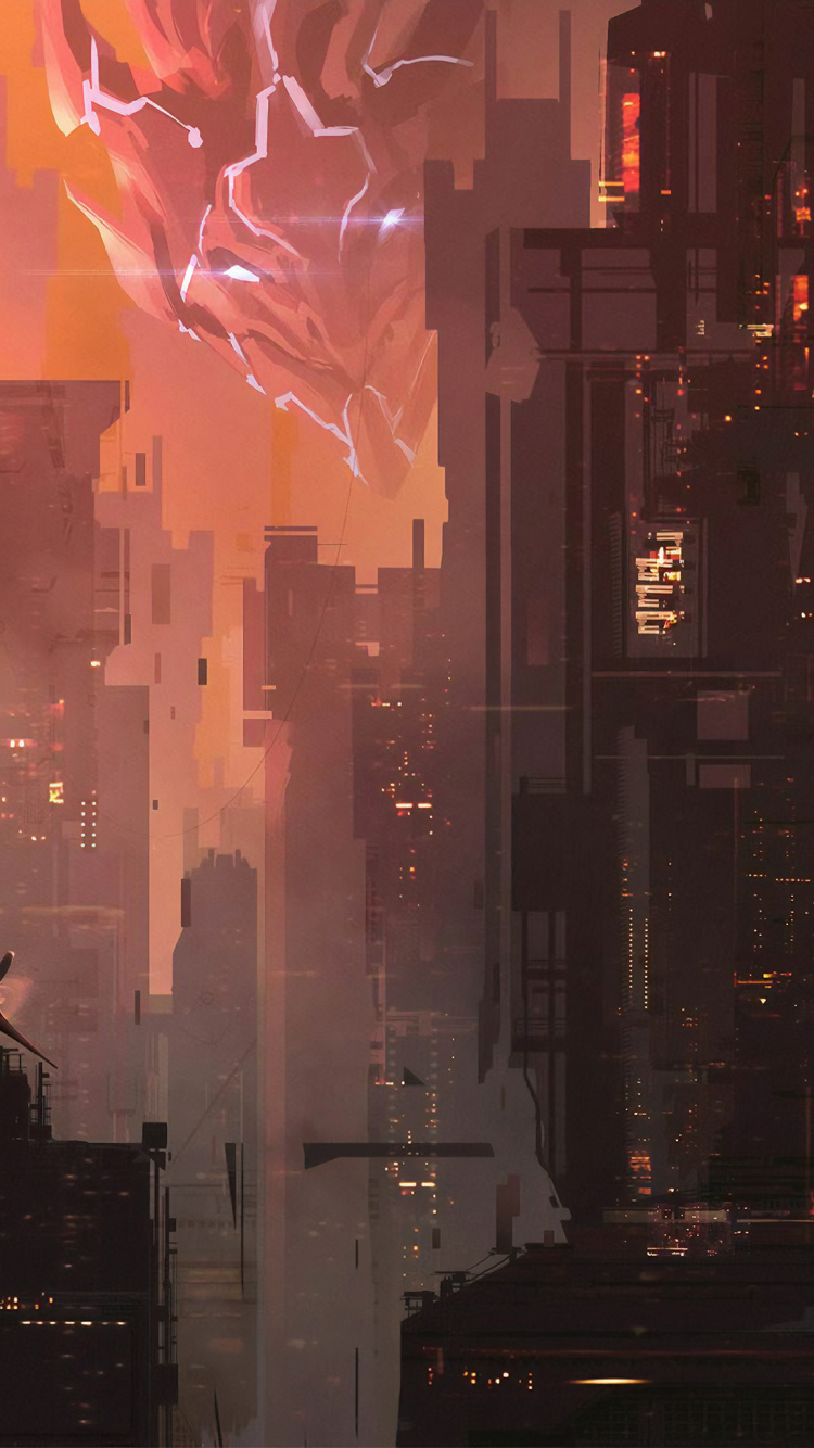 Homme en Veste Noire Debout Dans la Rue Pendant la Nuit. Wallpaper in 750x1334 Resolution