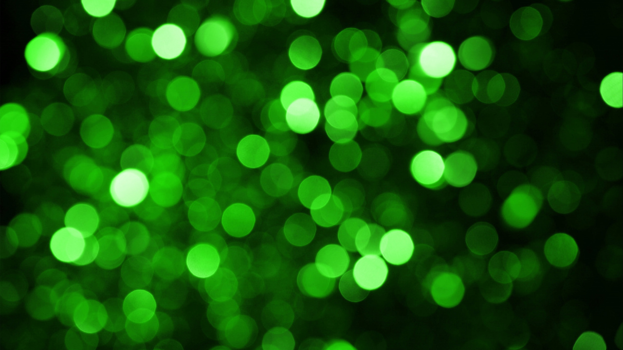 Green and White Bokeh Lights. Wallpaper in 1280x720 Resolution