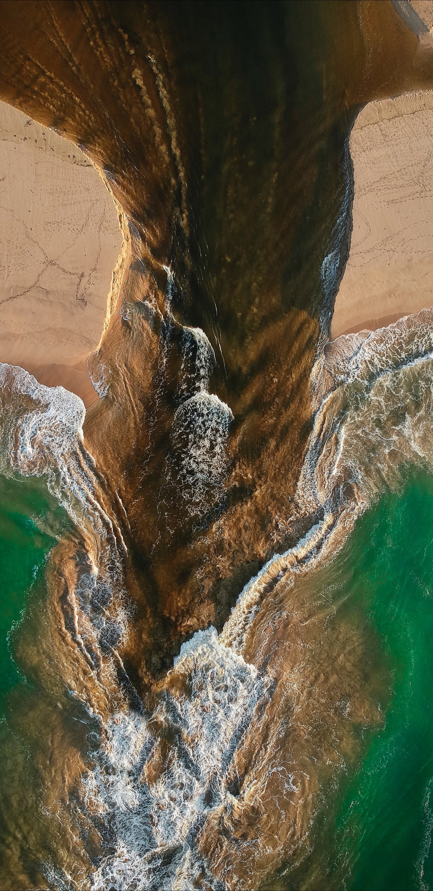 Water, Water Resources, Watercourse, Geology, Rock. Wallpaper in 1440x2960 Resolution