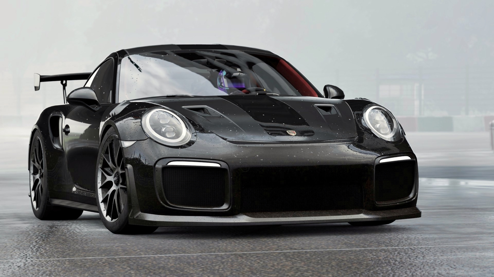 Porsche 911 Noire Sur Fond Blanc. Wallpaper in 1920x1080 Resolution