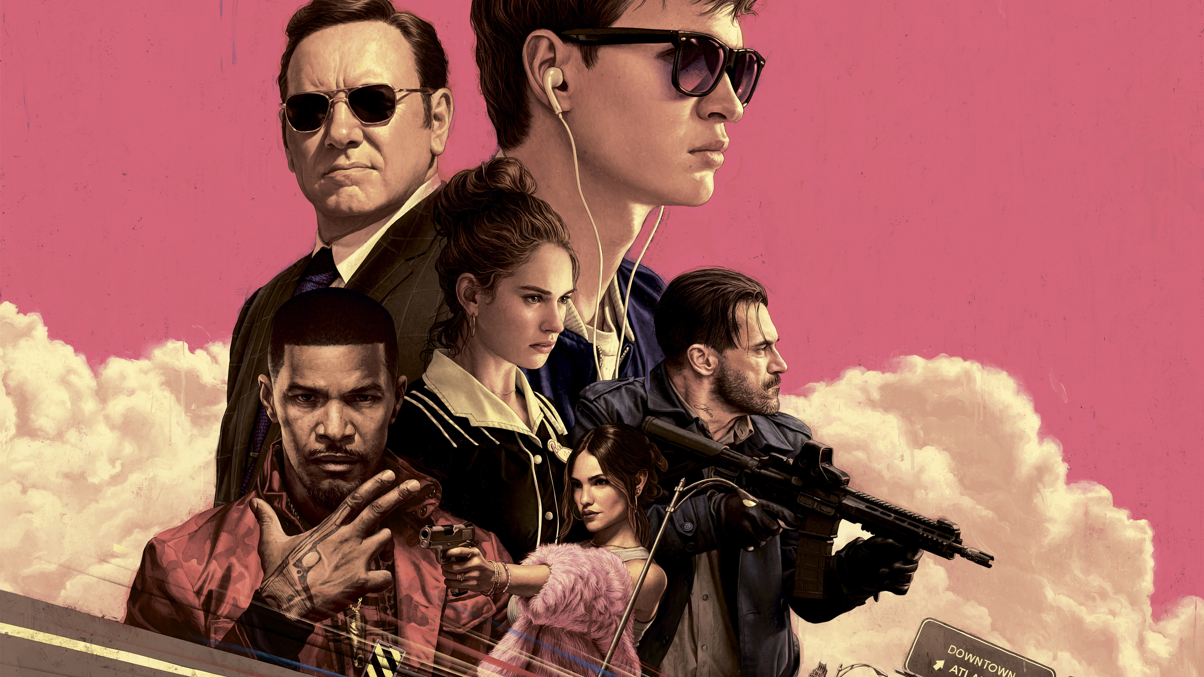 Homme Dans Des Lunettes de Soleil Noires et Des Écouteurs Blancs. Wallpaper in 3840x2160 Resolution