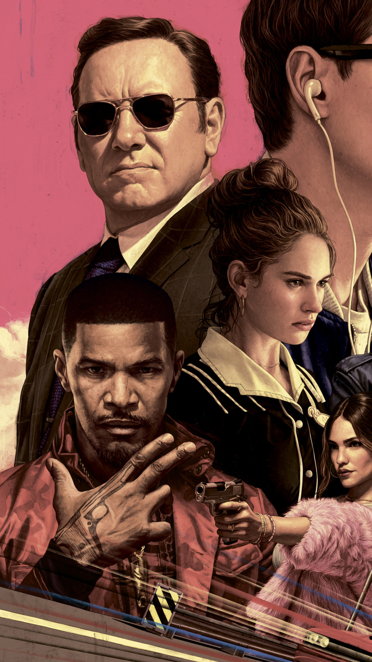 Mann Mit Schwarzer Sonnenbrille Und Weißen Ohrstöpseln. Wallpaper in 750x1334 Resolution