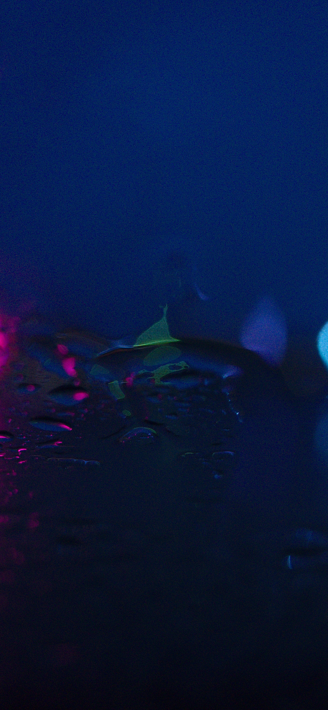 Purple and Blue Lights on The Road. Wallpaper in 1242x2688 Resolution