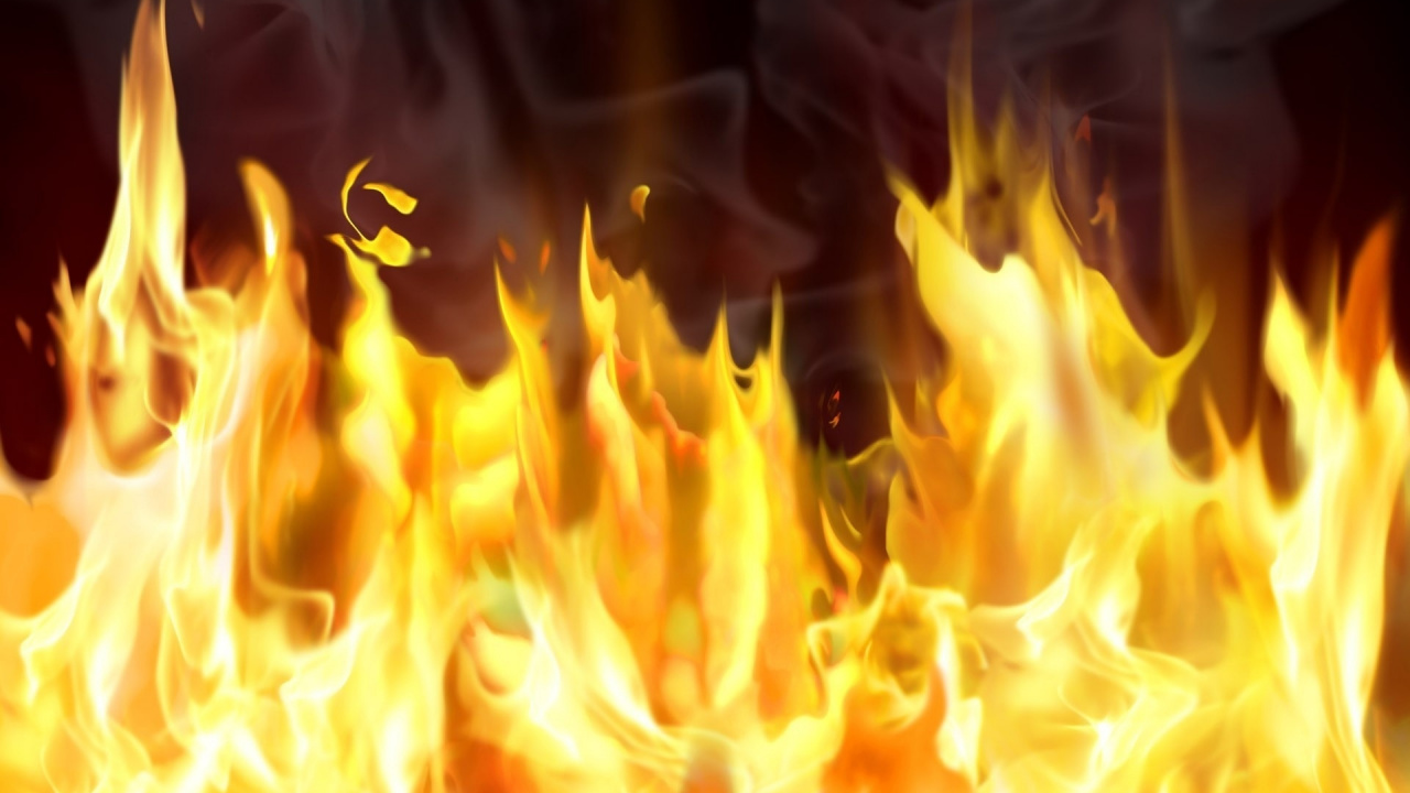 Illustration de Flamme Jaune et Noire. Wallpaper in 1280x720 Resolution