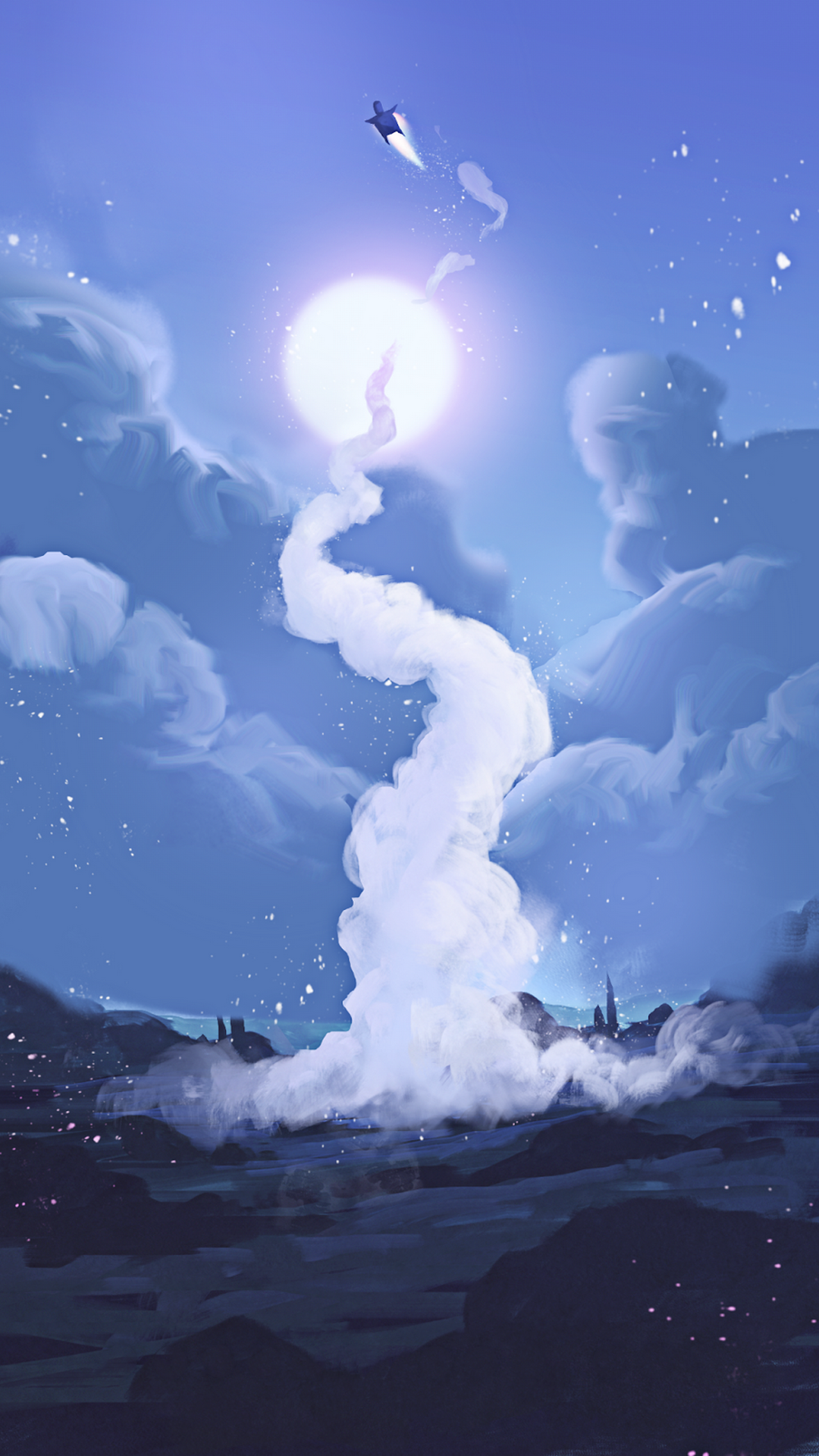 Ilustración, Arte, Dibujo, Ambiente, Agua. Wallpaper in 1080x1920 Resolution