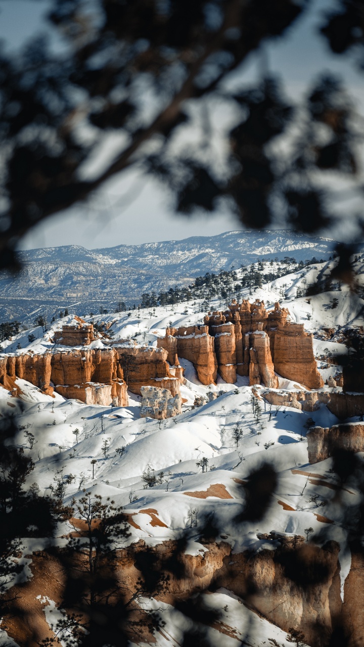 Landscape, Snow, Winter, Freezing, Natural Landscape. Wallpaper in 720x1280 Resolution
