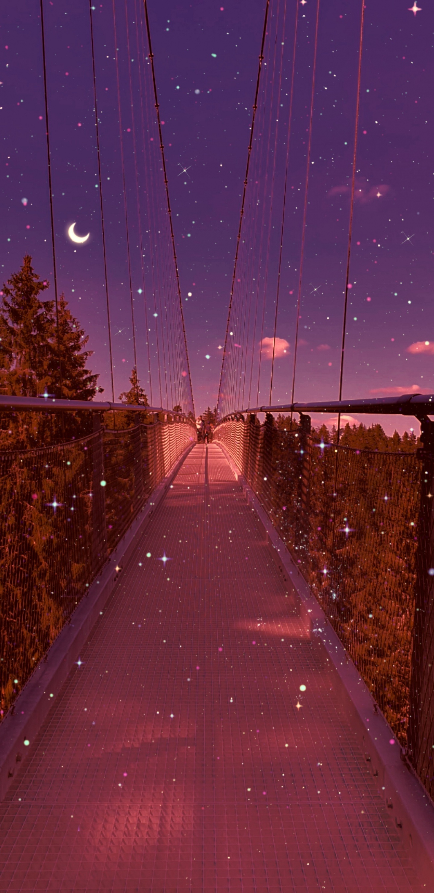 Kunst, YouTube, Anime-Kunst, Atmosphäre, Purpur. Wallpaper in 1440x2960 Resolution