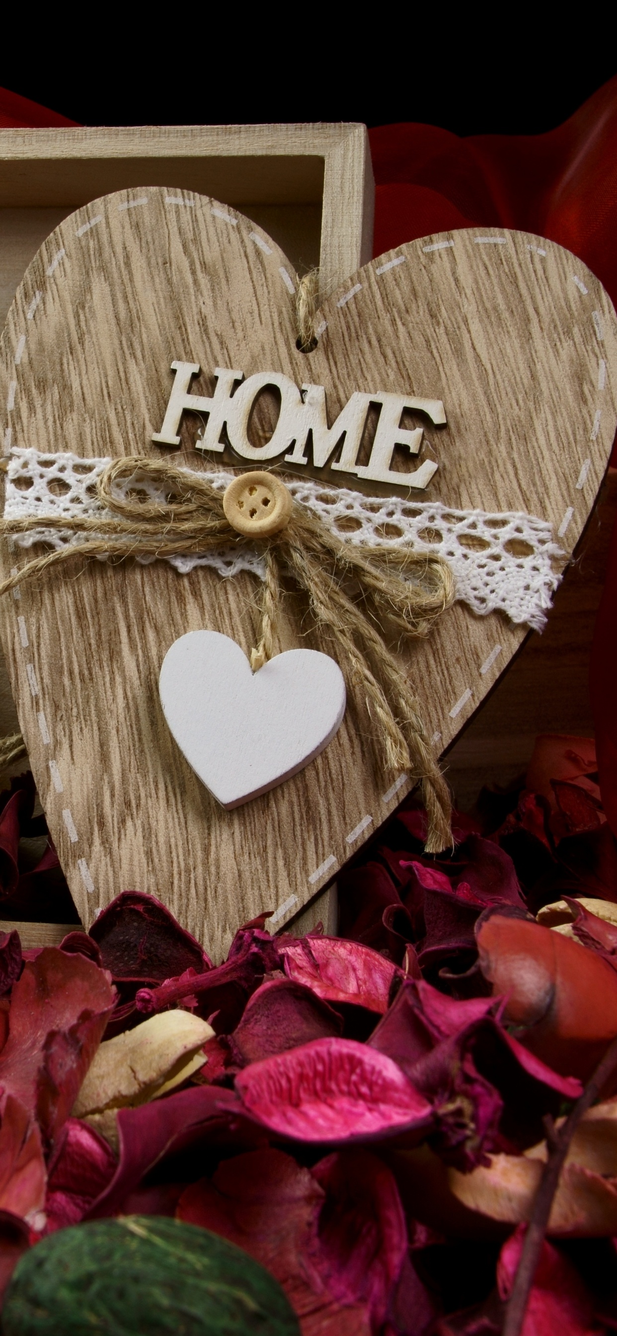 Romance, Heart, Girlfriend, Petal, Valentines Day. Wallpaper in 1242x2688 Resolution