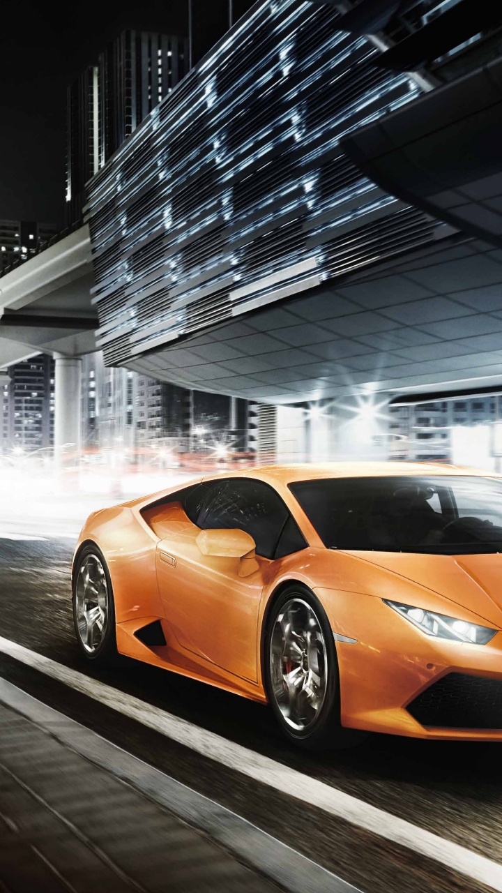 Yellow Porsche 911 Parked in Front of White Building. Wallpaper in 720x1280 Resolution