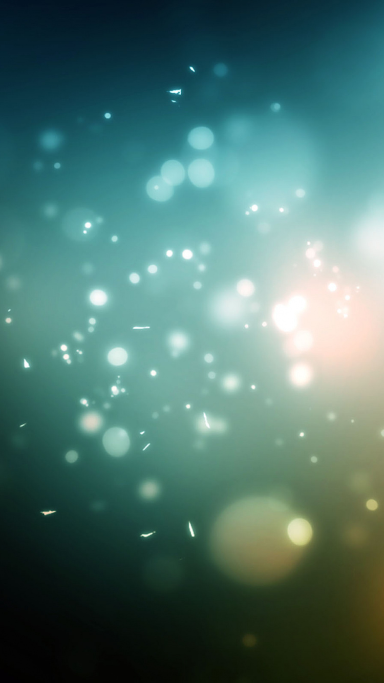 White and Blue Light Bokeh. Wallpaper in 750x1334 Resolution