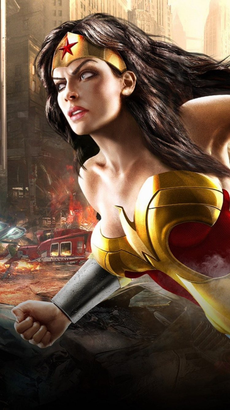 DC Wunderfrau, Wonder Woman, Gal Gadot, dc Comics, DC Extended Universe. Wallpaper in 750x1334 Resolution