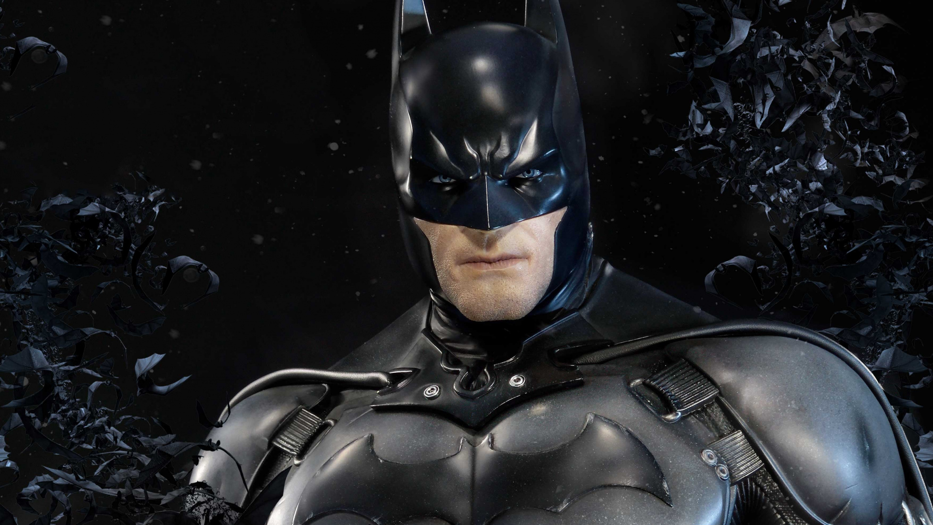 Batman Mit Blauen Augen Und Schwarzen Haaren. Wallpaper in 1920x1080 Resolution