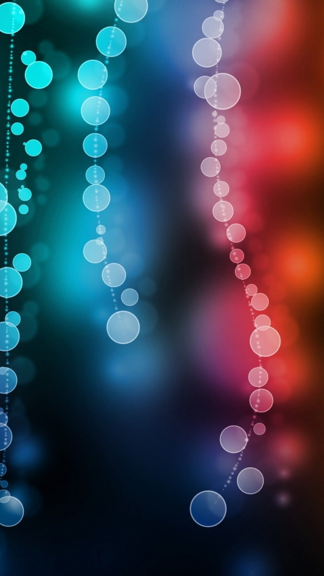 Lumières Bokeh Orange et Blanches. Wallpaper in 1080x1920 Resolution