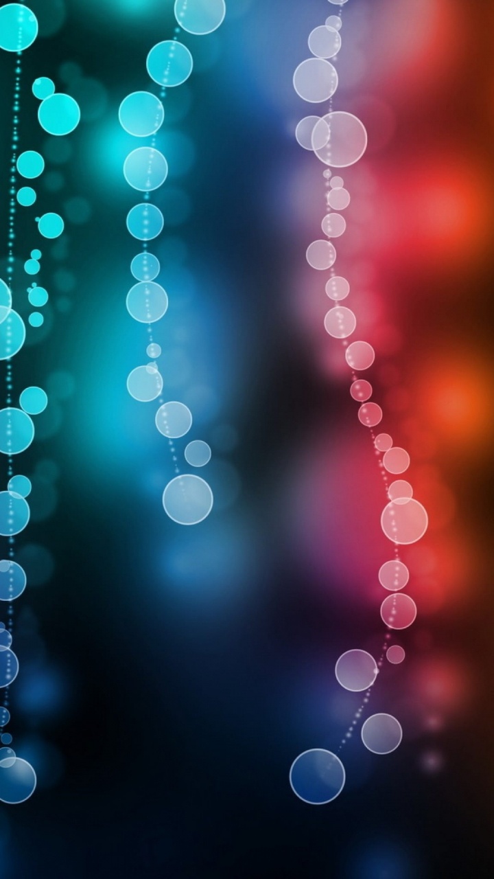 Lumières Bokeh Orange et Blanches. Wallpaper in 720x1280 Resolution