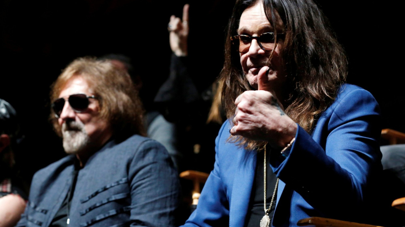 Musiker, Ozzy Osbourne, Sharon Osbourne, Black Sabbath, Musical-ensemble. Wallpaper in 1366x768 Resolution