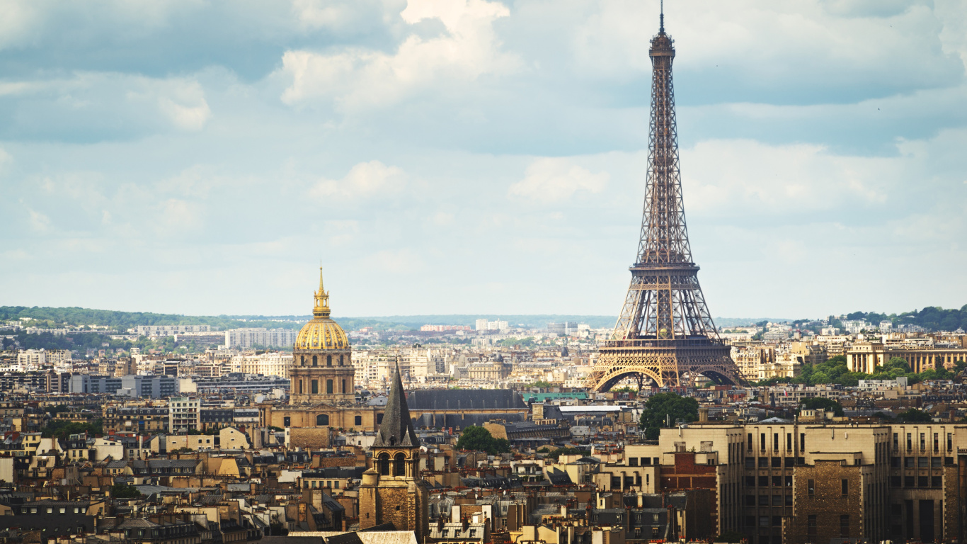 Vue Aérienne Des Bâtiments de la Ville Pendant la Journée. Wallpaper in 1366x768 Resolution