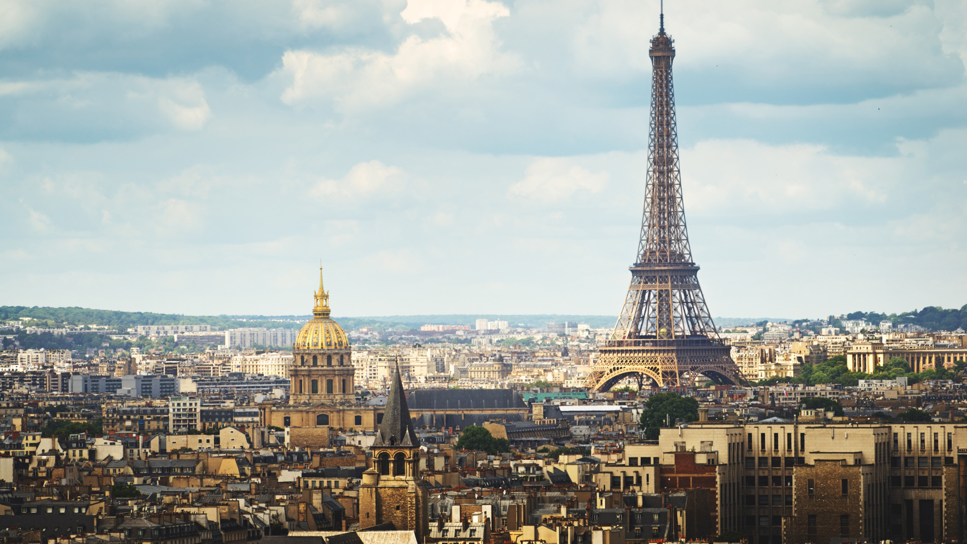 Vista Aérea de Los Edificios de la Ciudad Durante el Día.. Wallpaper in 1920x1080 Resolution