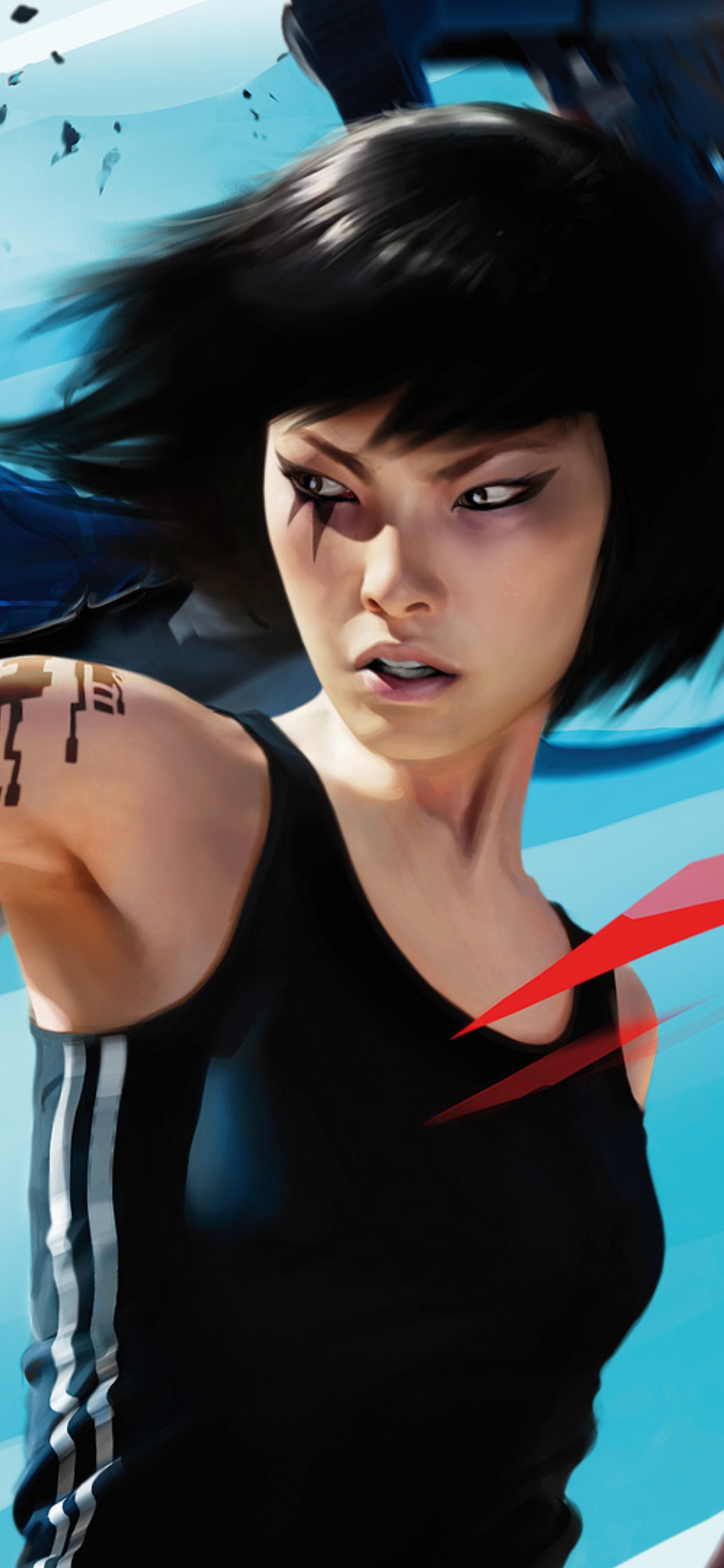 Mirrors Edge Art, Mirrors Edge, Mirrors Edge Catalyst, Faith Connors, Art. Wallpaper in 1125x2436 Resolution