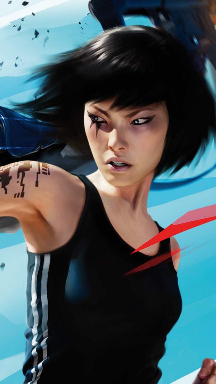 Mirrors Edge Art, Mirrors Edge, Mirrors Edge Catalyst, Faith Connors, Art. Wallpaper in 720x1280 Resolution