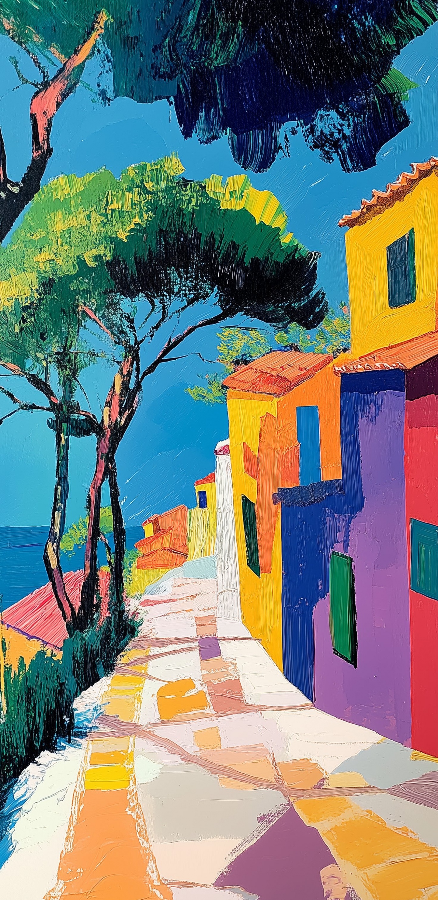 Art, L'art Moderne, Poésie, Impressionnisme, Peinture Acrylique. Wallpaper in 1440x2960 Resolution