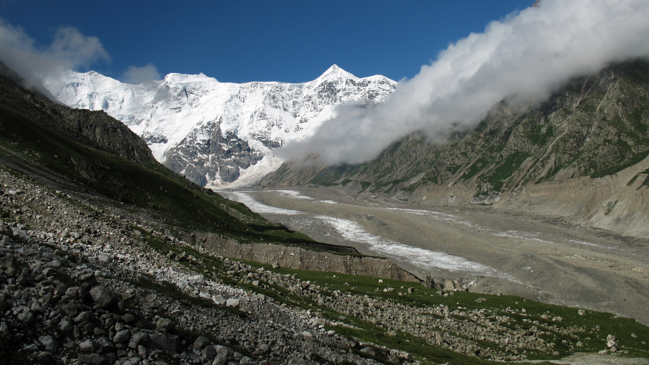 山脉, 多山的地貌, 高地, 荒野, 冰川 壁纸 1280x720 允许