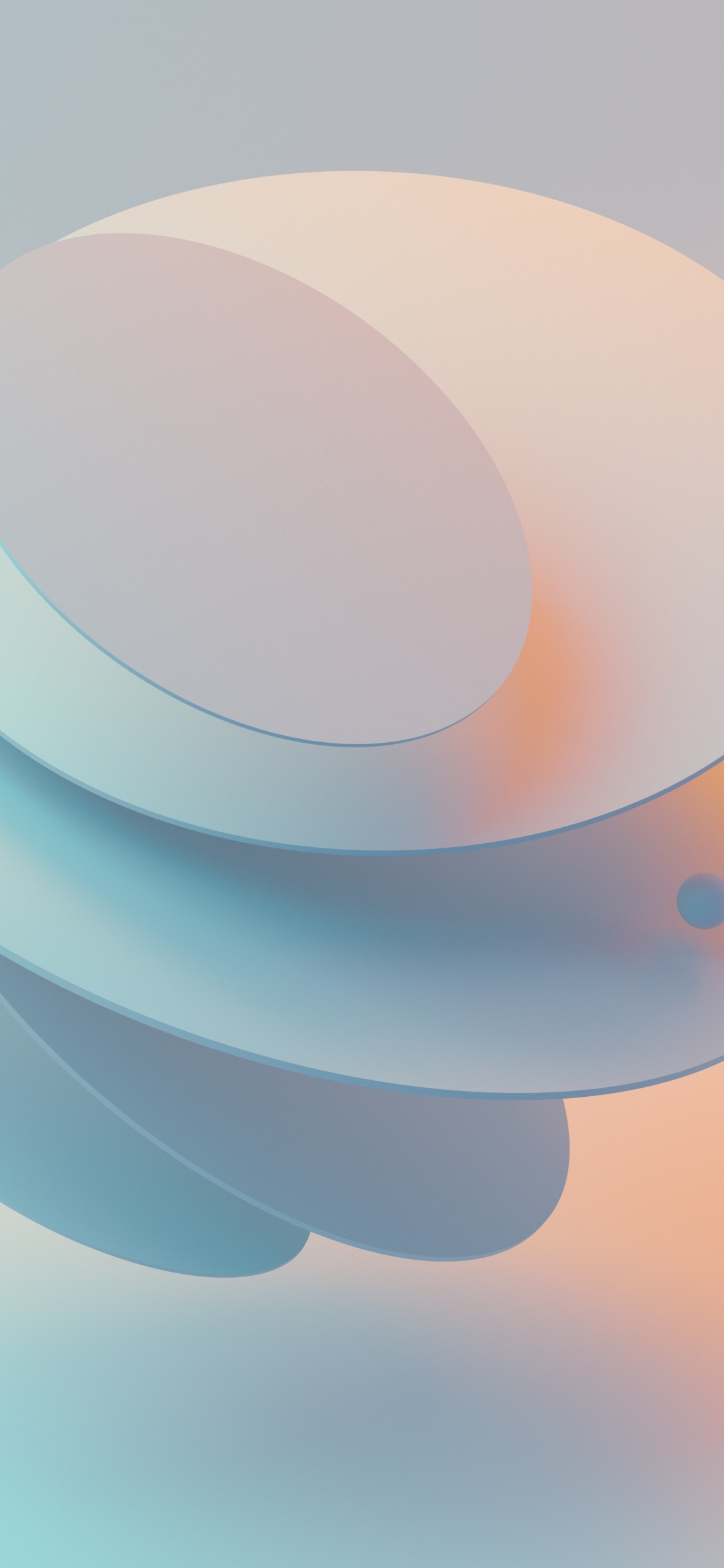 Minimalismus, Betriebssystem, Cloud, Geste, Gas. Wallpaper in 1125x2436 Resolution