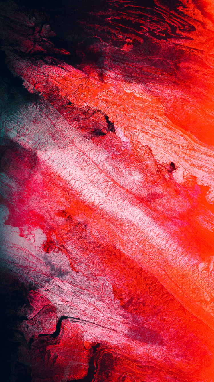 Ios, Äpfeln, Drypdesigns, Kunstfarbe, Farbe. Wallpaper in 750x1334 Resolution