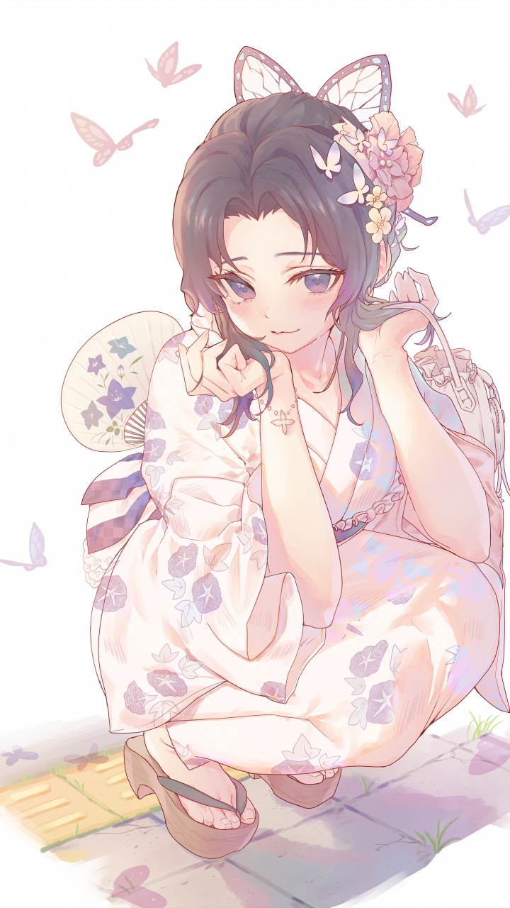 Shinobu Kochou Fanart, Shinobu Koch, Mitsuri Kanroji, Fan Art, Art. Wallpaper in 720x1280 Resolution