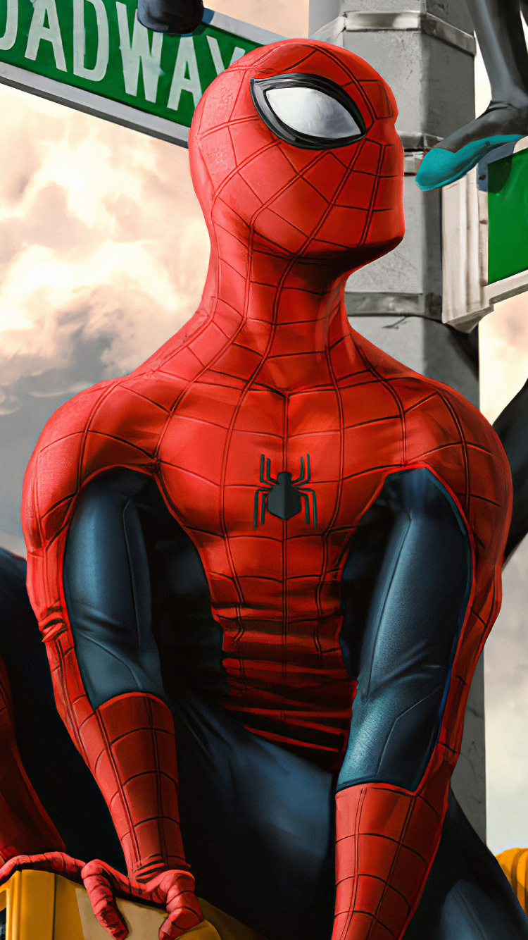 Spider-man, Miles Morales, Marvel Comics, Superhero, Hero. Wallpaper in 750x1334 Resolution