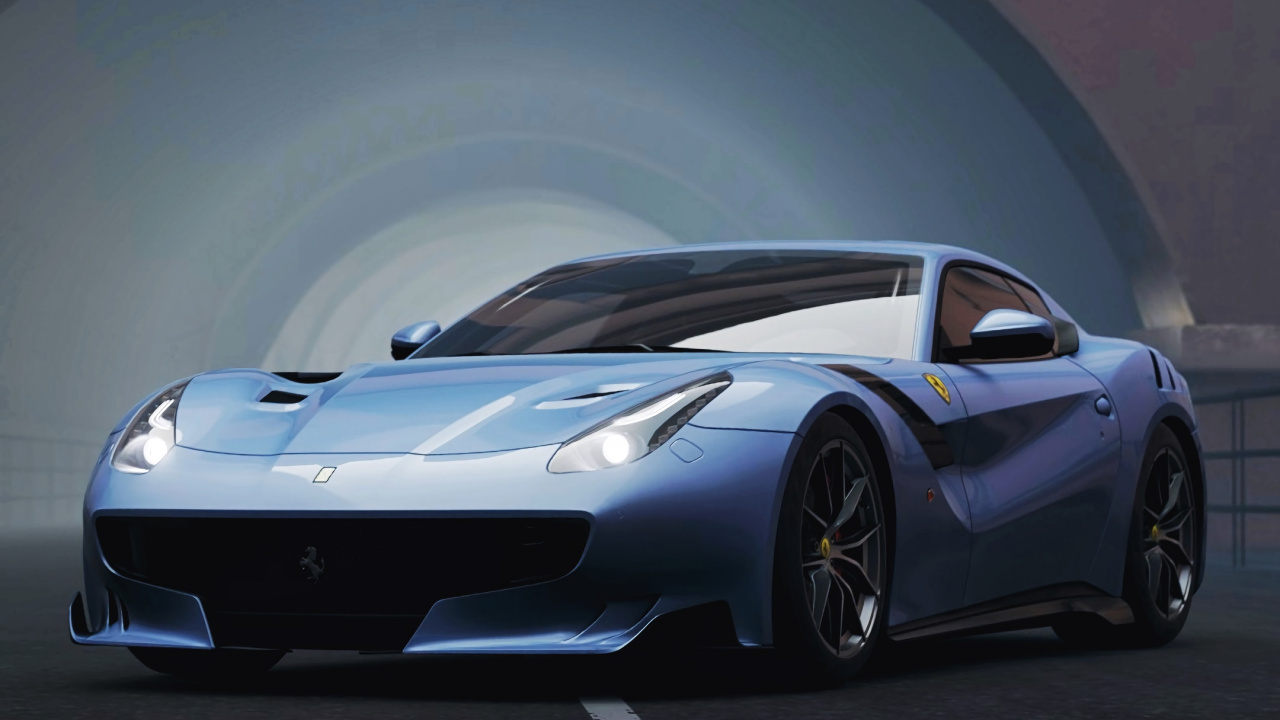 Lamborghini Aventador Plateado en un Túnel. Wallpaper in 1280x720 Resolution