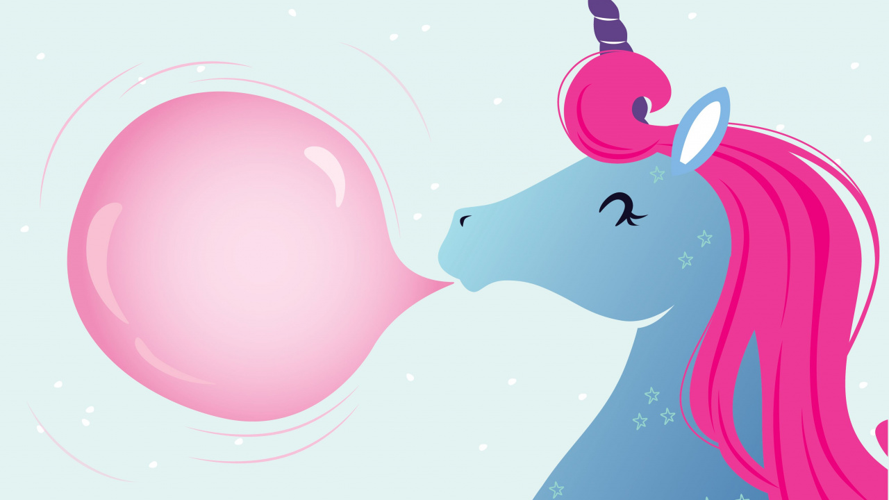 Illustration D'oiseau Rose et Blanc. Wallpaper in 1280x720 Resolution