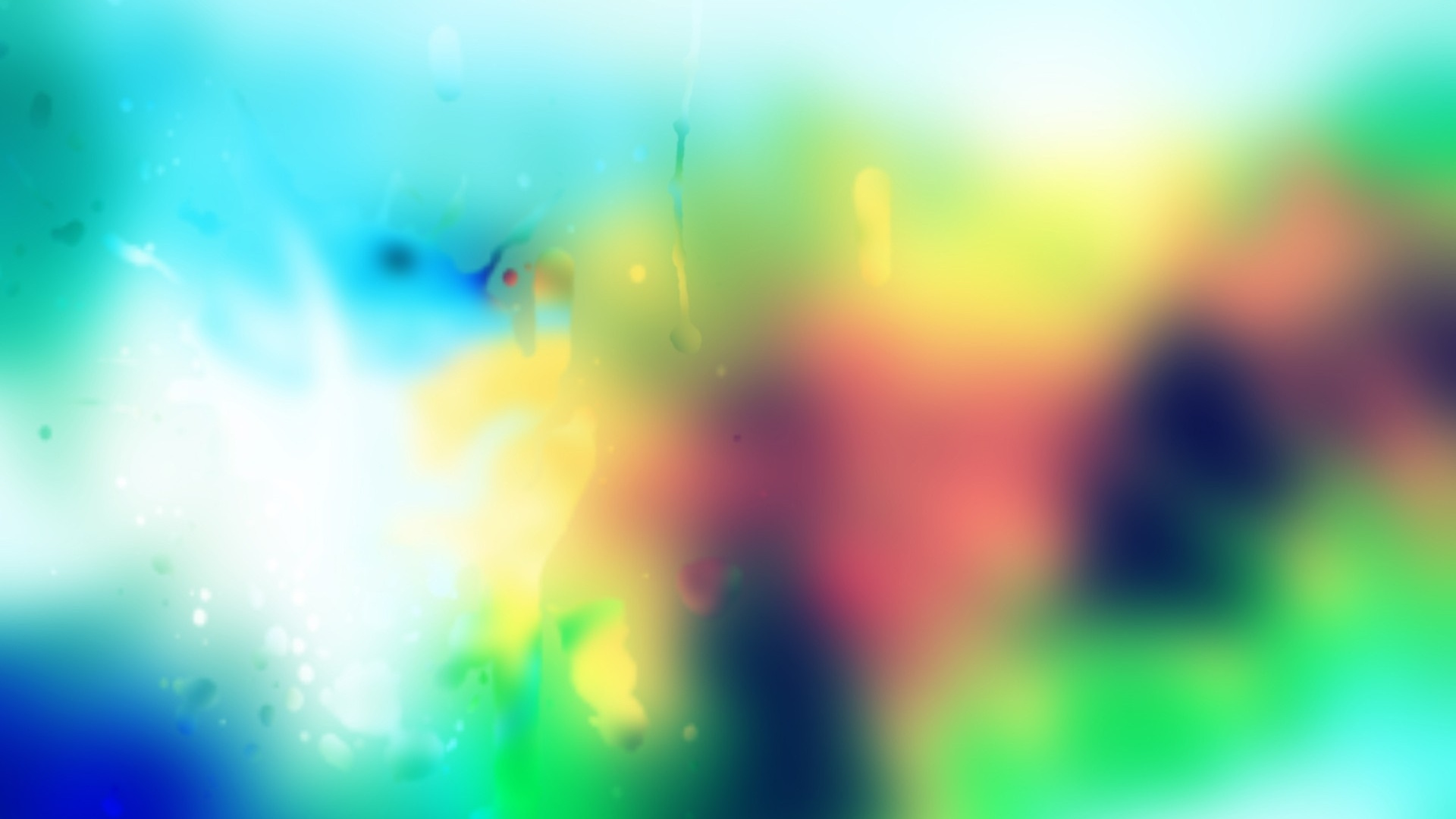 Green Orange and Blue Abstract Painting. Wallpaper in 1920x1080 Resolution