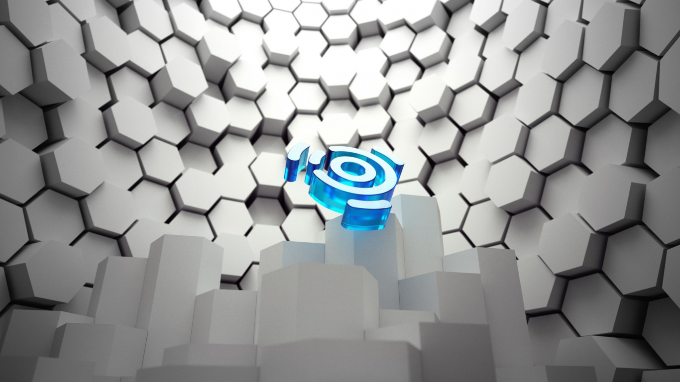 White and Gray Concrete Blocks. Wallpaper in 1366x768 Resolution