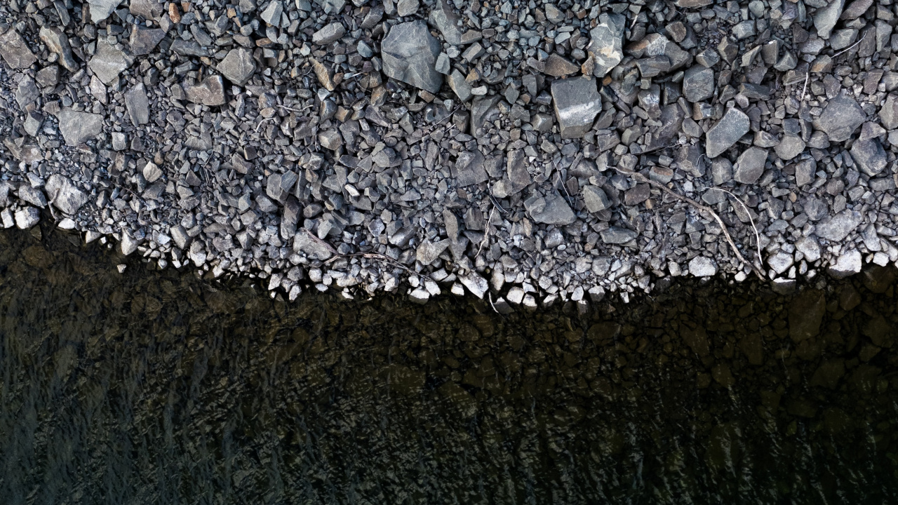 Agua, la Superficie de la Carretera, Asfalto, Metal, Grava. Wallpaper in 1280x720 Resolution